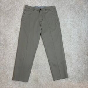 Haggar‎ Mens Straight Fit Iron Free Premium Khaki Pants Size 32x32 Tan